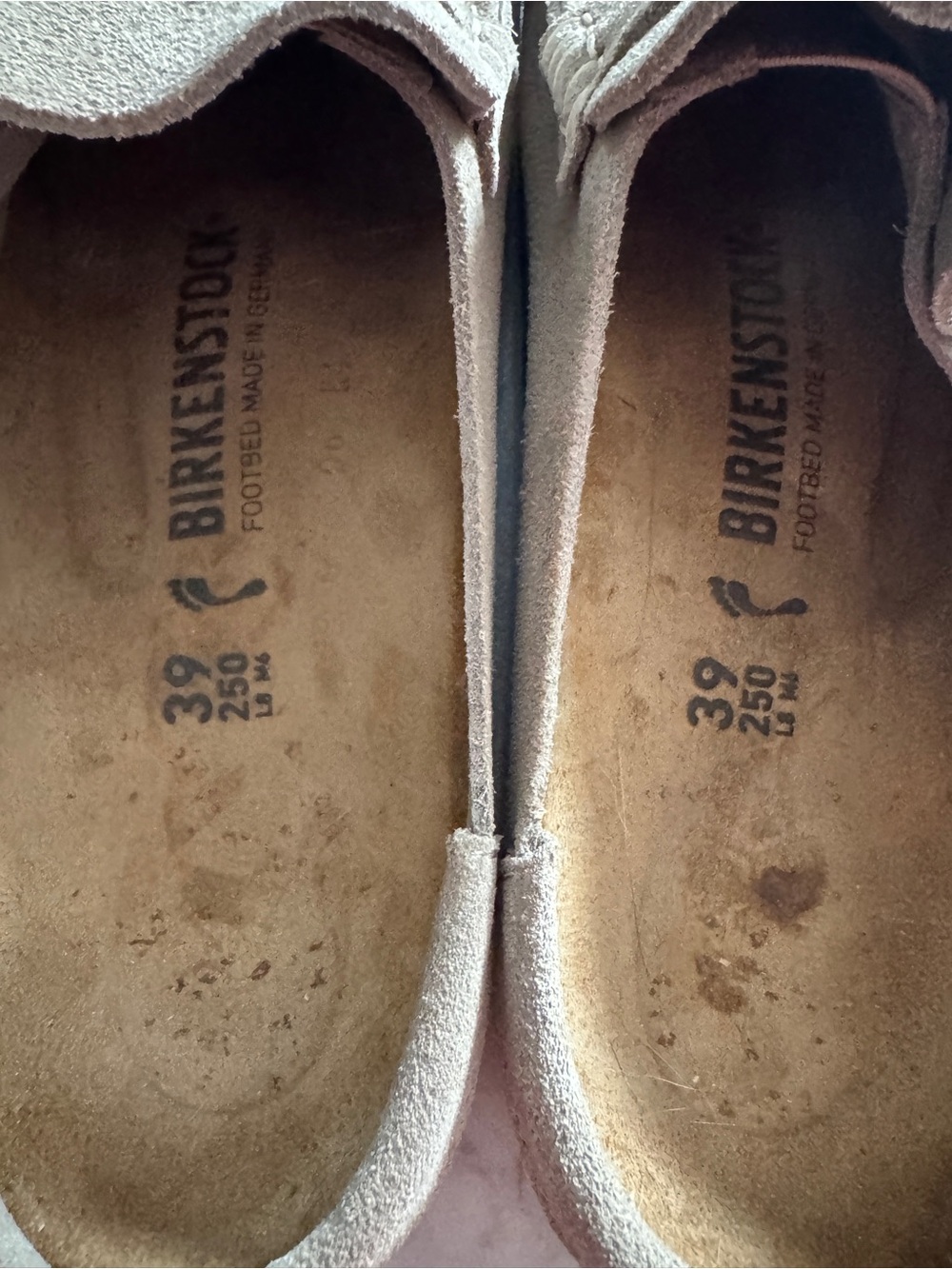 Birkenstock Footprints Taupe Suede Penny Loafers EU 39 - Picture 5 of 9